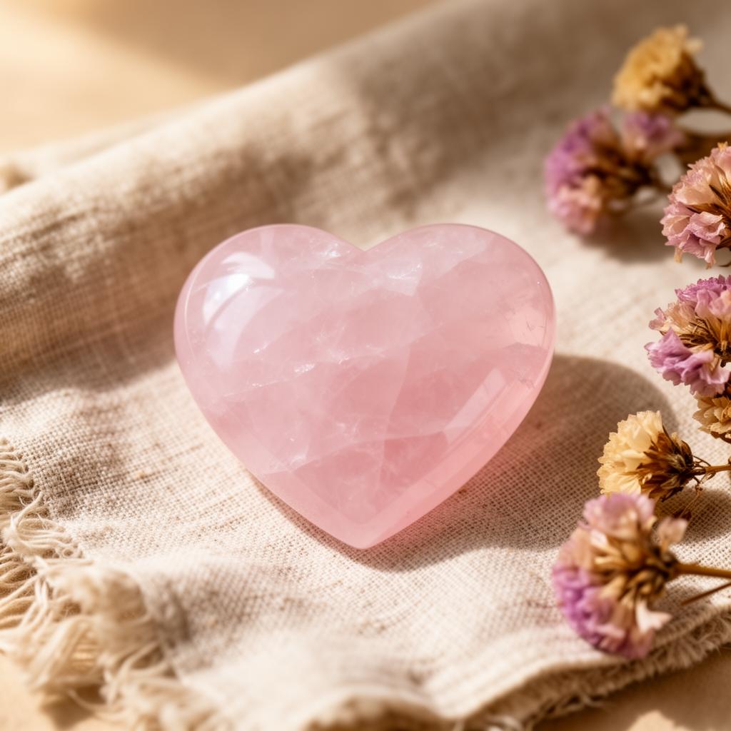 Rose Quartz Heart